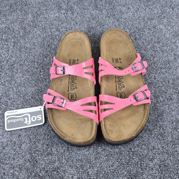 Birki's Moorea Soft Pink Sandals Womens 9.5 40 Birkenstock NIB - Picture 3 of 16